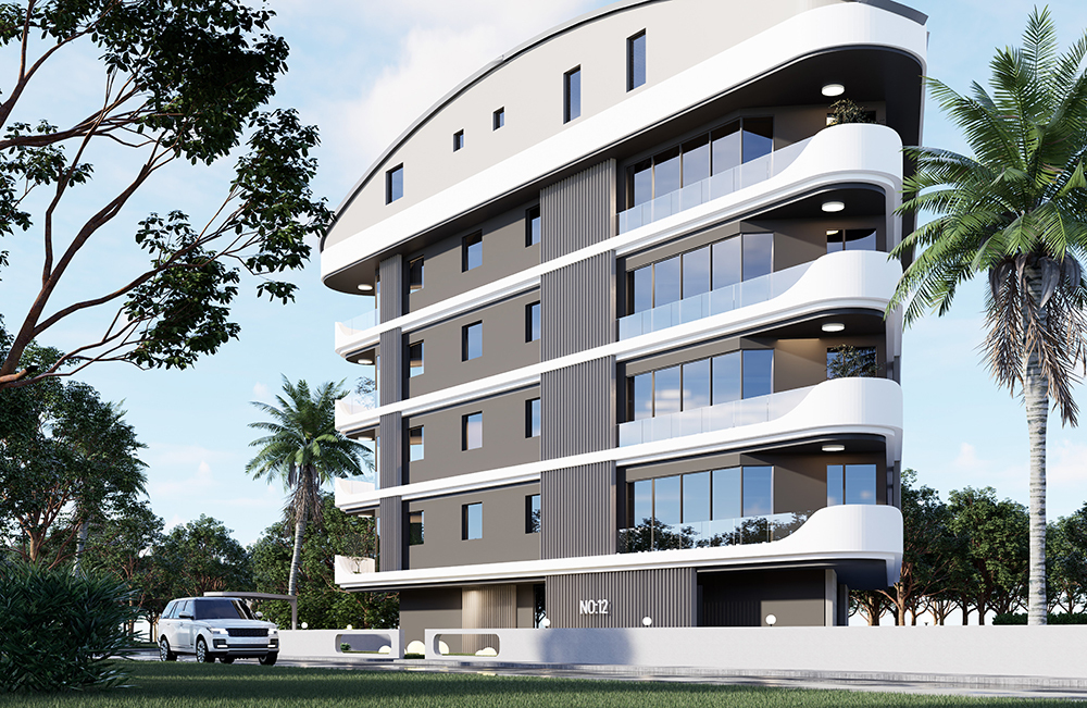 <span style="font-weight: bold;">ID:126 "KYRA RESIDENCE" 1+1 55 кв.м 2+1 Дуплекс 140 кв.м Анталья, Коньялты<br></span>